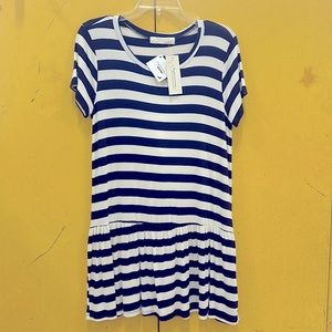 NWT Navy Stripe Dress